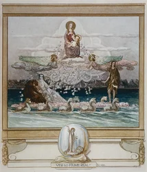 Ilustración de la «Divina comedia» de Dante, Purgatorio, canto V: 122, 1921